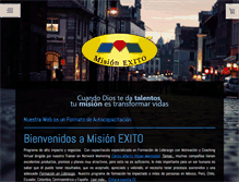 Tablet Screenshot of misionexito.org